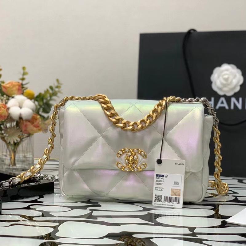 Chanel Handbags AS1160 Phantom Pearl White